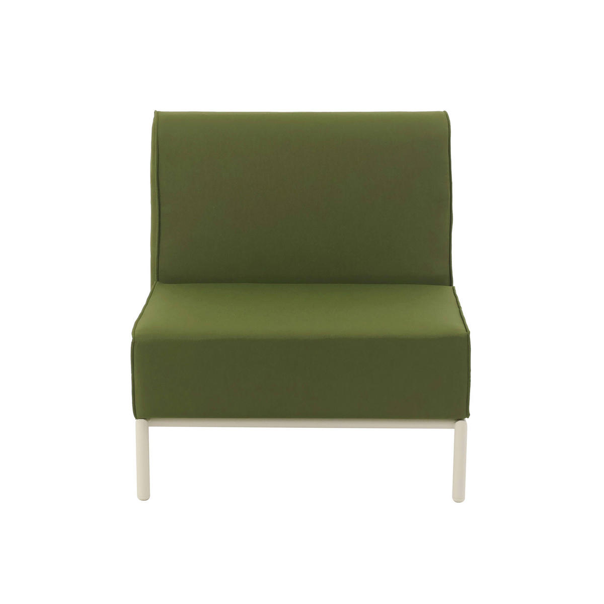 SESSEL, Kakigrün - Grün, Textil (80/78/72cm) - Oviala