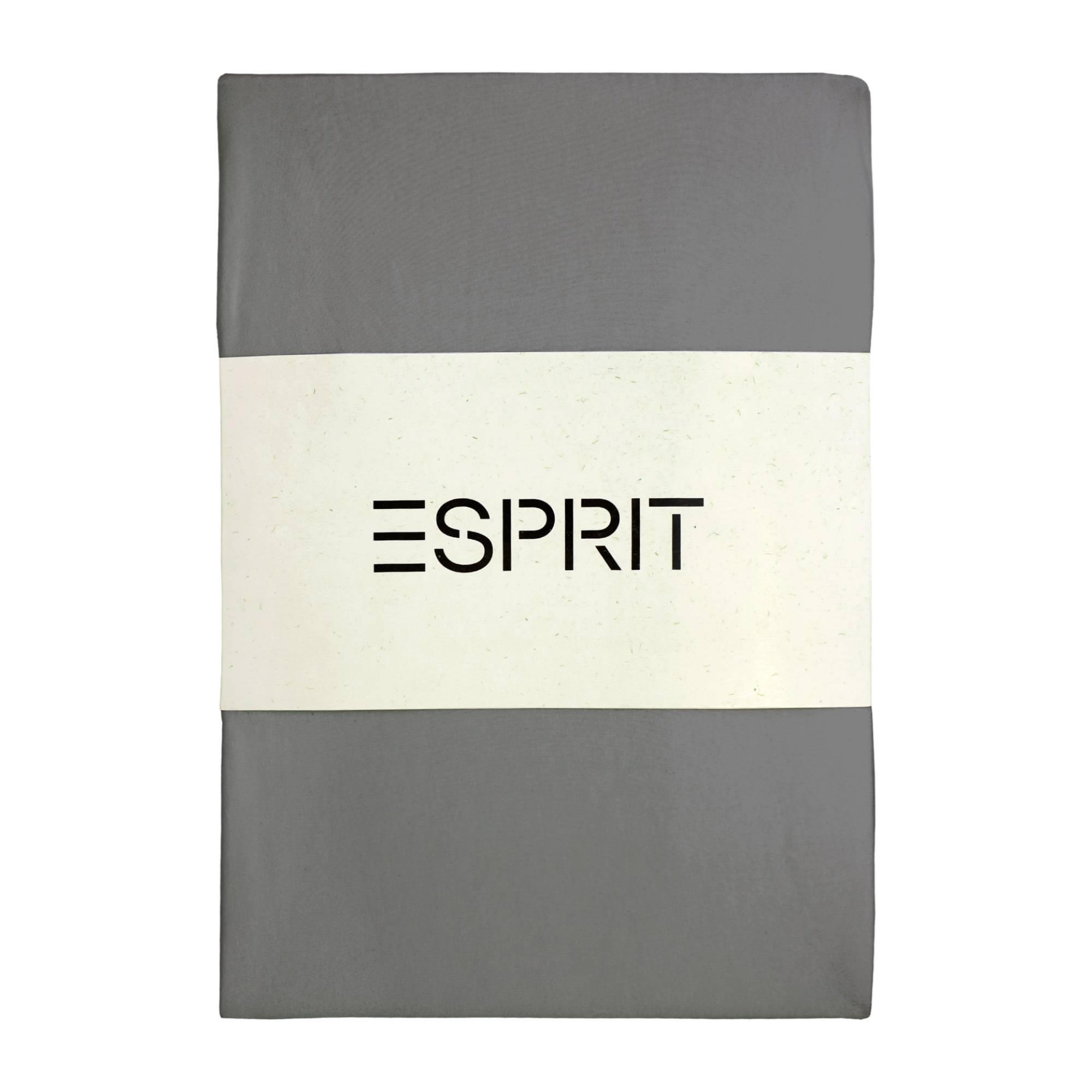 SPANNBETTLAKEN SPANNBETTTUCH PREMIUM 2er Set - Anthrazit, Textil (150/200cm) - Esprit