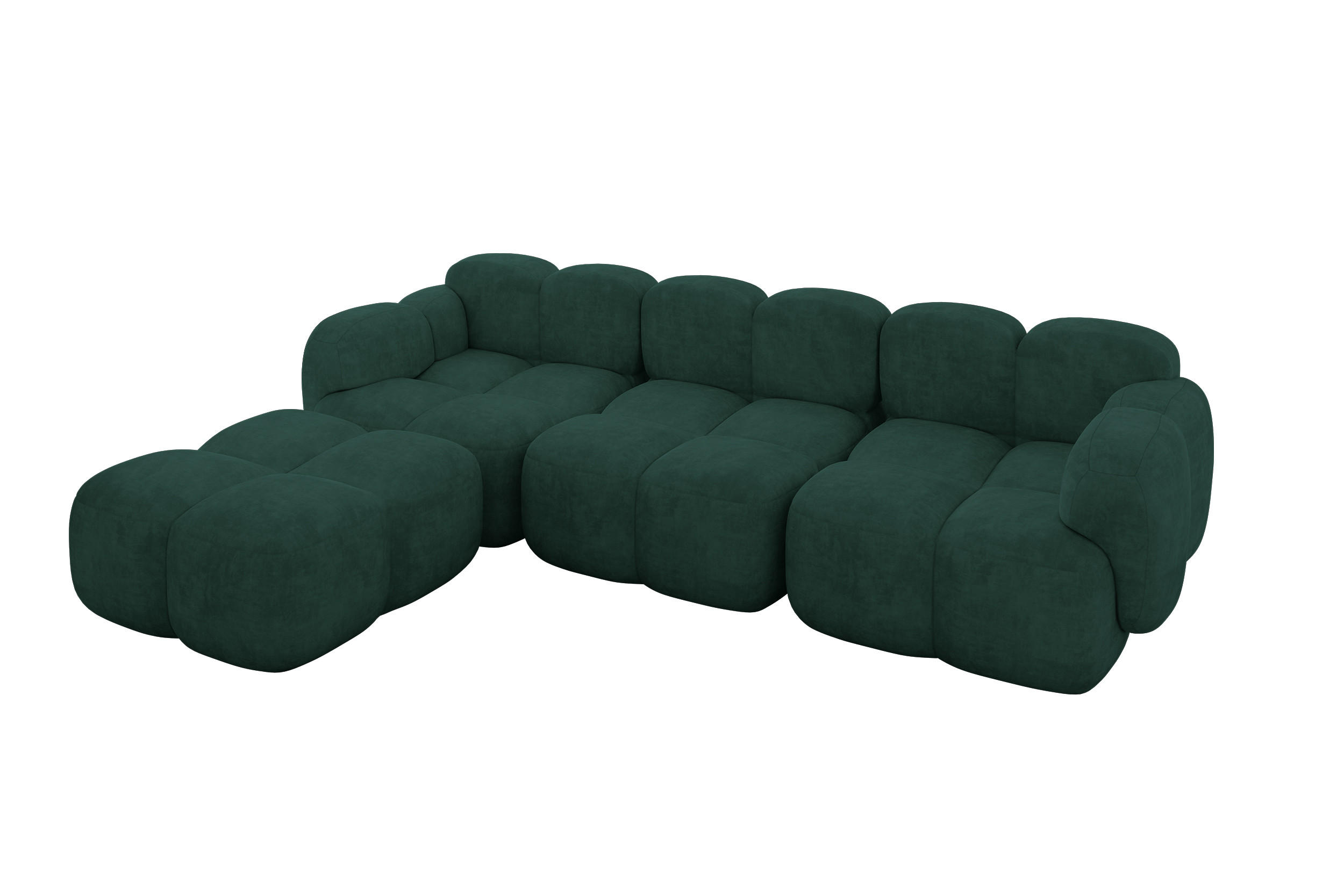 Altdecor Ecksofa Grün 302x205 cm