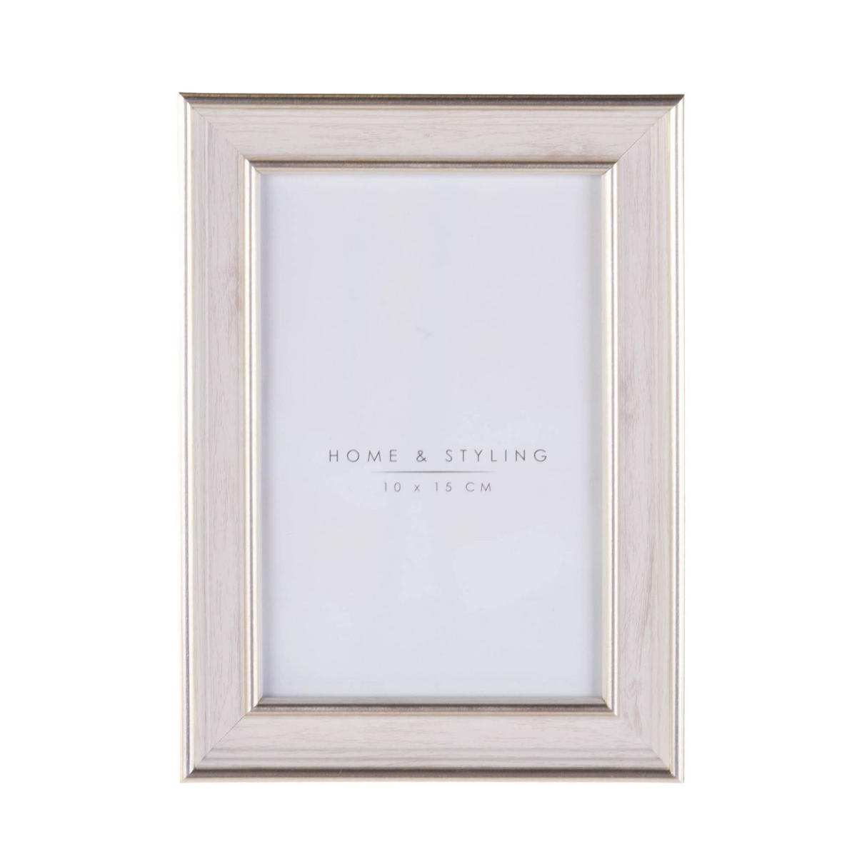 BILDERAHMEN Holzoptik Weiß 23,7/1,3/29 cm - Weiß, Kunststoff (13.7/18.7/1.3cm) - Home Styling Collection