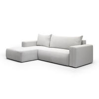 ECKSOFA Bliss 3 Sitzplätze Hellgrau - Grau, Holz (268/163cm) - Petits-meubles