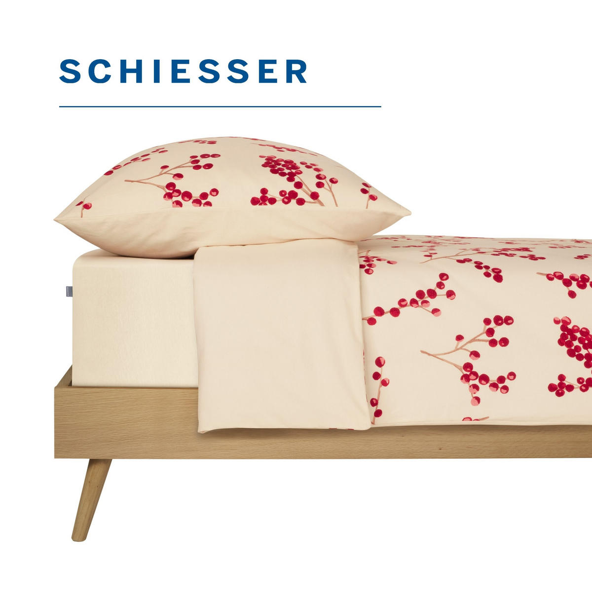 SPANNBETTLAKEN Jessi 100% Baumwolle 100x200 cm Creme - Creme, Textil (100/200cm) - SCHIESSER