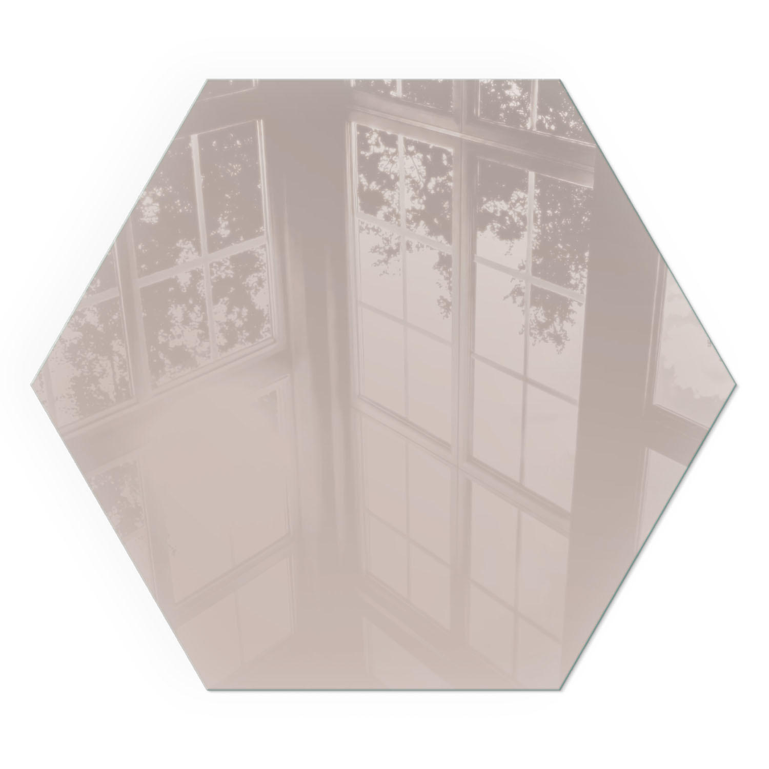 GLASPLATTE für Kamin h40 cm - Beige, Glas (40/40/0.4cm) - TULUP