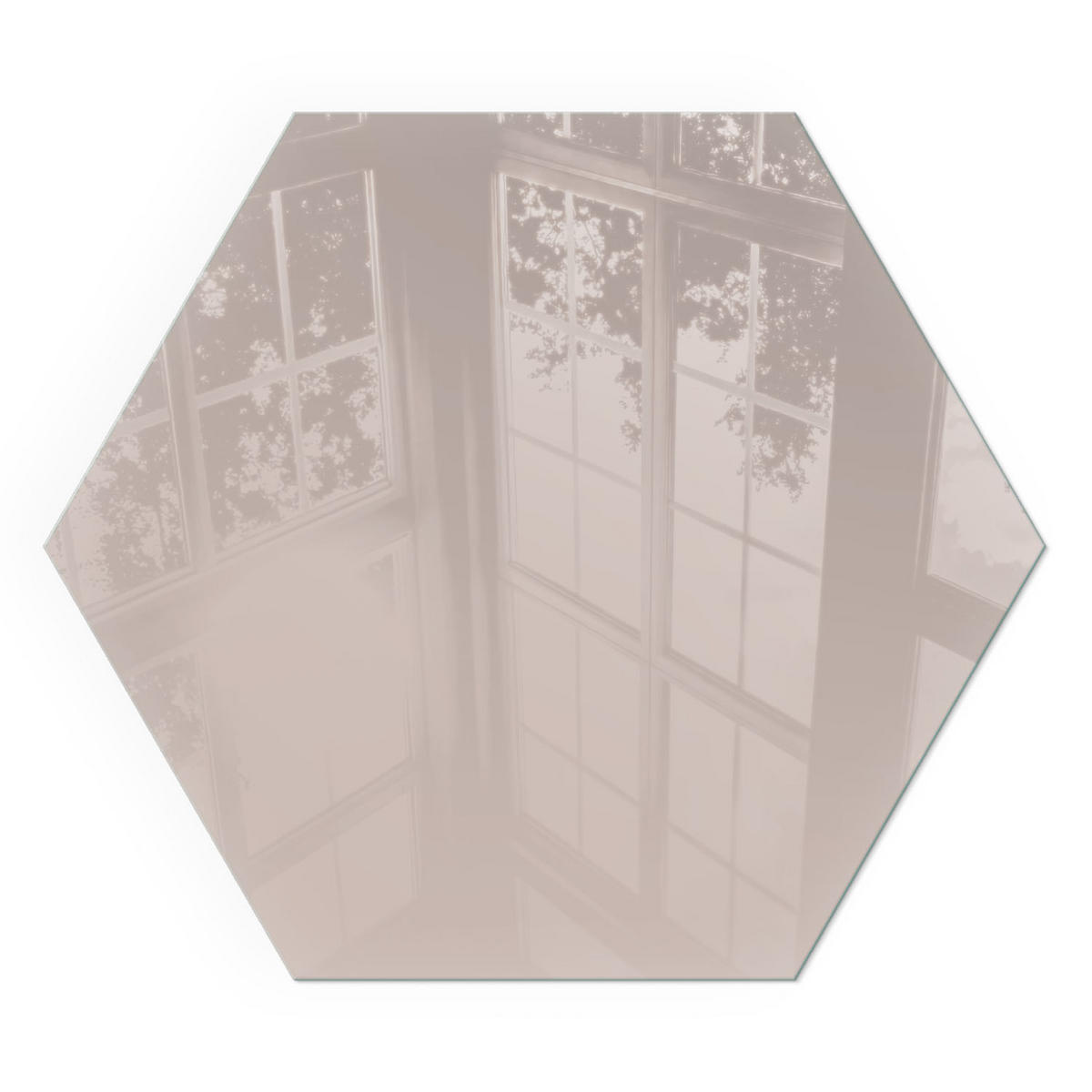 GLASPLATTE für Kamin h40 cm - Beige, Glas (40/40/0.4cm) - TULUP