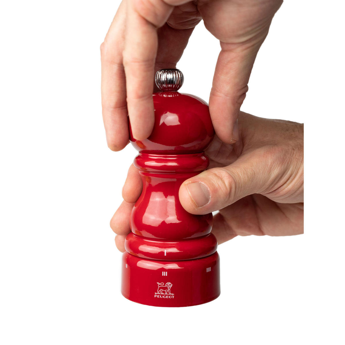 PFEFFERMÜHLE Paris uSelect 12cm Buchenholz Passionsrot Stahlmahlwerk - Rot, Holz (5.9/12/5.9cm) - PEUGEOT