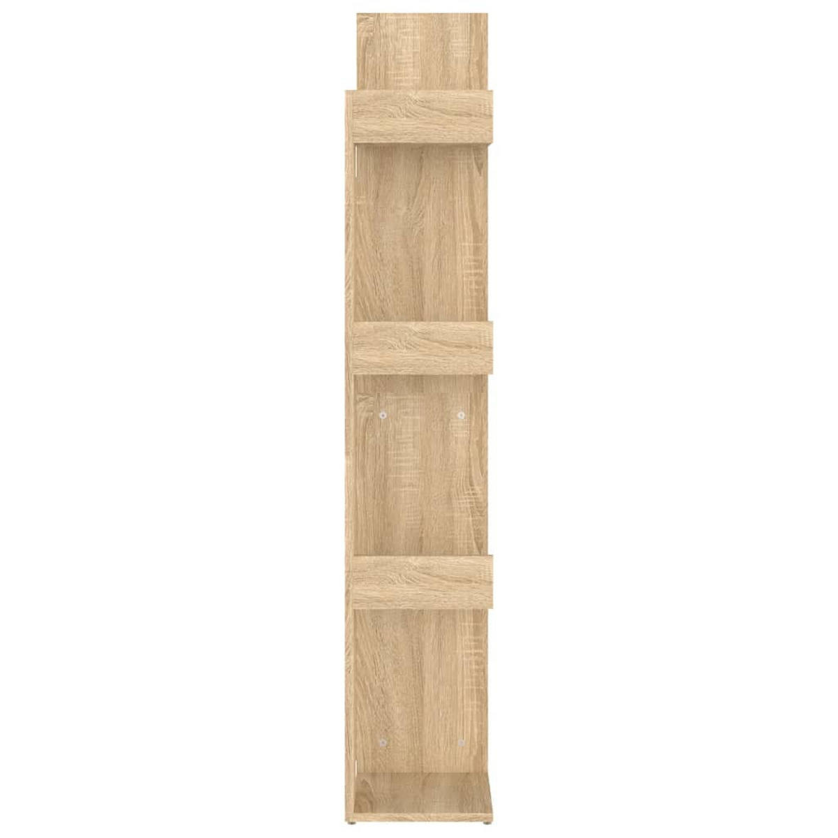 BÜCHERREGAL Baumform 48/25,5/140 cm aus Holzwerkstoff Sonoma-Eiche Dekor - Sonoma Eiche, Holz (48/140/25.5cm) - vidaXL