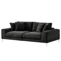 3-SITZER SOFA - Schwarz, Textil (243/92/103cm) - home24