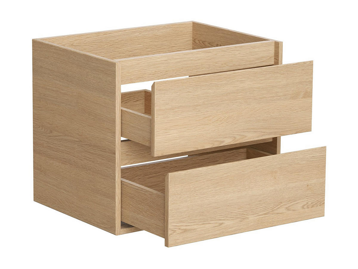 WASCHBECKENUNTERSCHRANK - 60 cm x 45 cm - Holz, Platte - Naturfarben Hell - MILIPAM - Naturfarben, Holz (60/50/45cm) - Vente-Unique