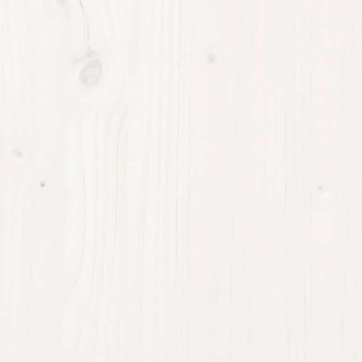TISCHPLATTE Rund Weiss Ø60/3 Cm Massivholz Kiefer - Weiß, Holz (60/60/3cm) - vidaXL