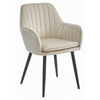 ESSZIMMERSTUHL Beige Velours, Bequem Für Wohnzimmer, Küche Oder Büro - Beige, Textil (43/89/43cm) - Best For Home