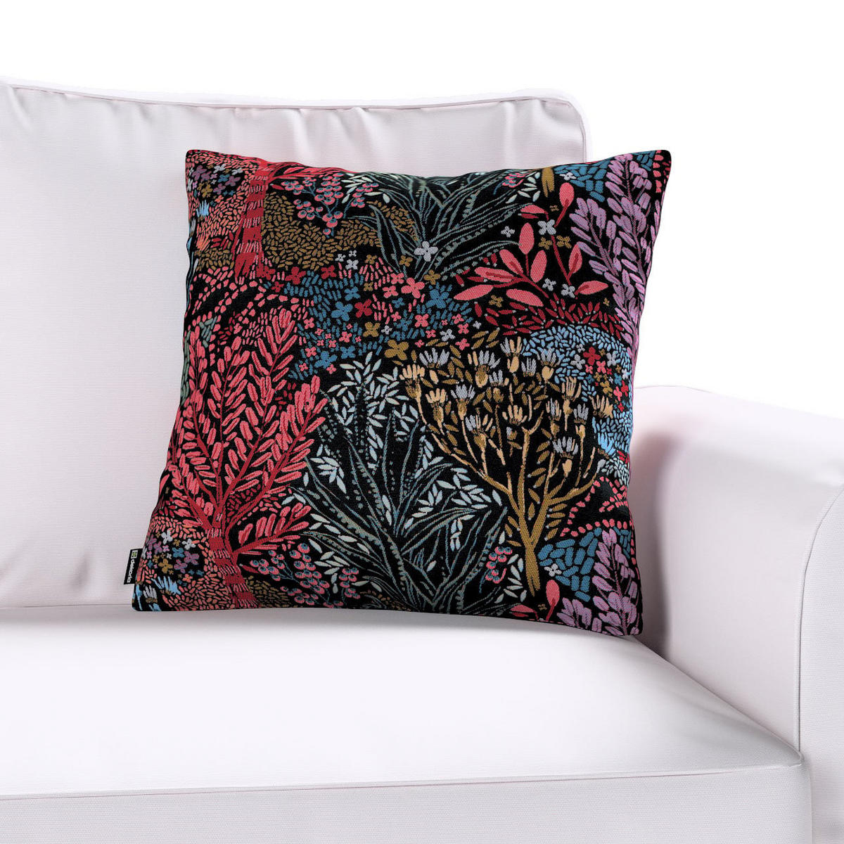 KISSENHÜLLE Intenso schwarz, 43x43 cm - Schwarz, Textil (43/43cm) - Dekoria