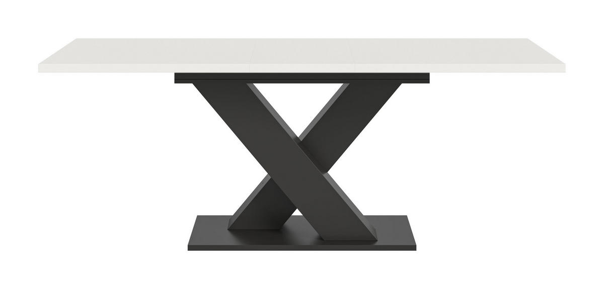 ESSTISCH MOTION (B/H/T: ca. 150/76/90 cm) in grau/weiß - Grau, Holzwerkstoff (90/150/76cm)