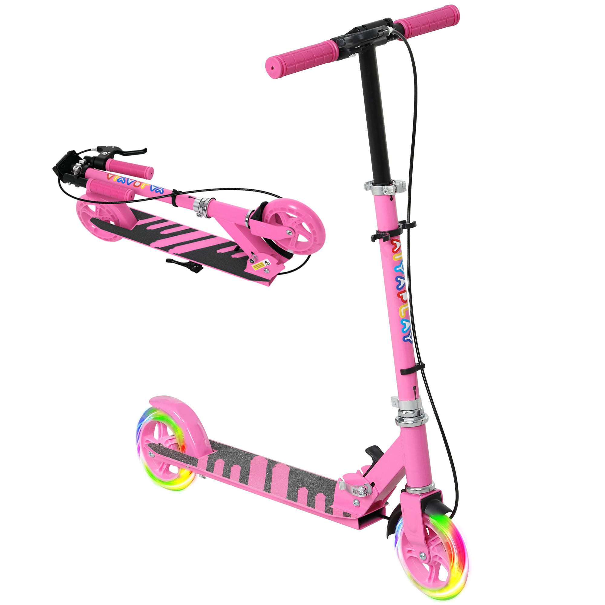 KINDERSCOOTER, Rosa, Kunststoff, Metall - Rosa, Kunststoff/Metall (73/36/89cm) - AIYAPLAY