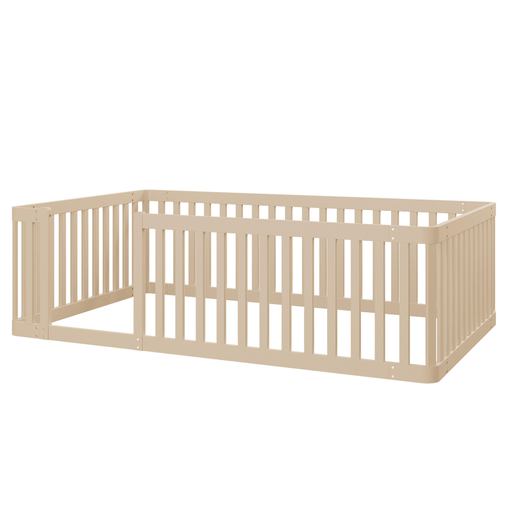 ComfortXL Bodenbett Creme 90x200 cm