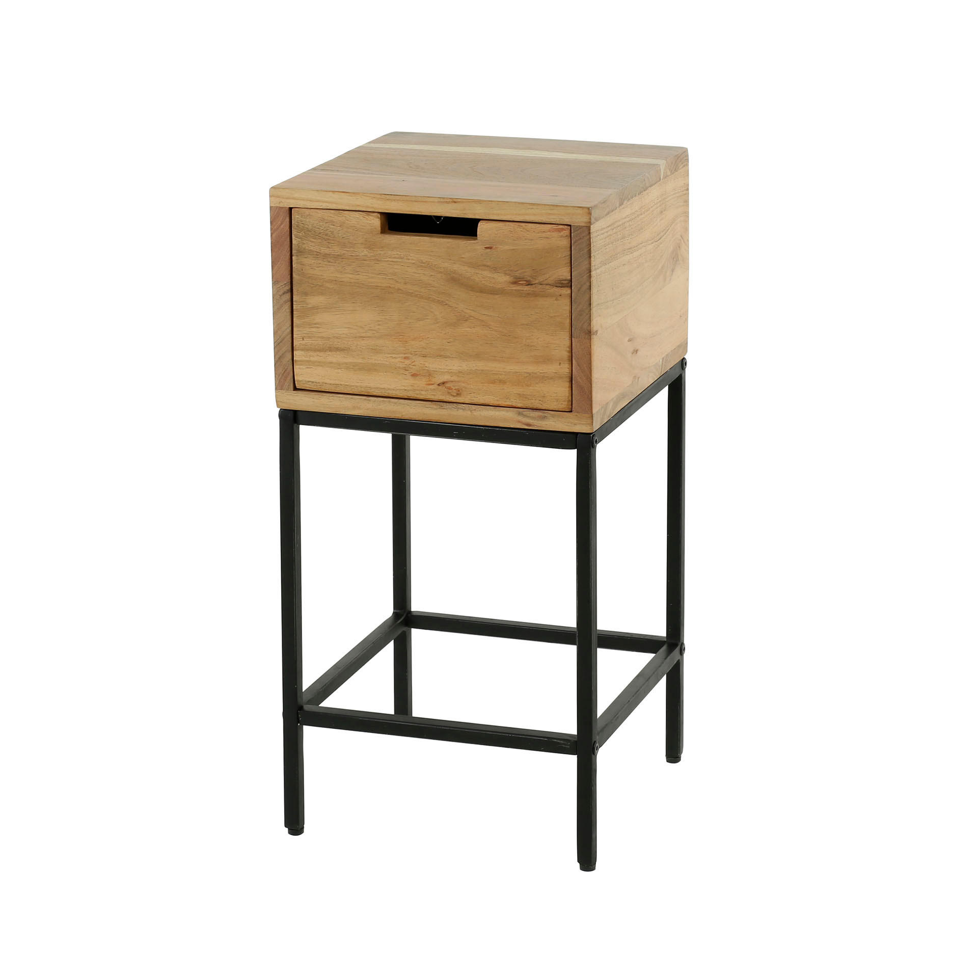 NACHTTISCH Flach Braun 30/44/60 cm - Braun, Holz (44/60/30cm) - Hoyz Collection
