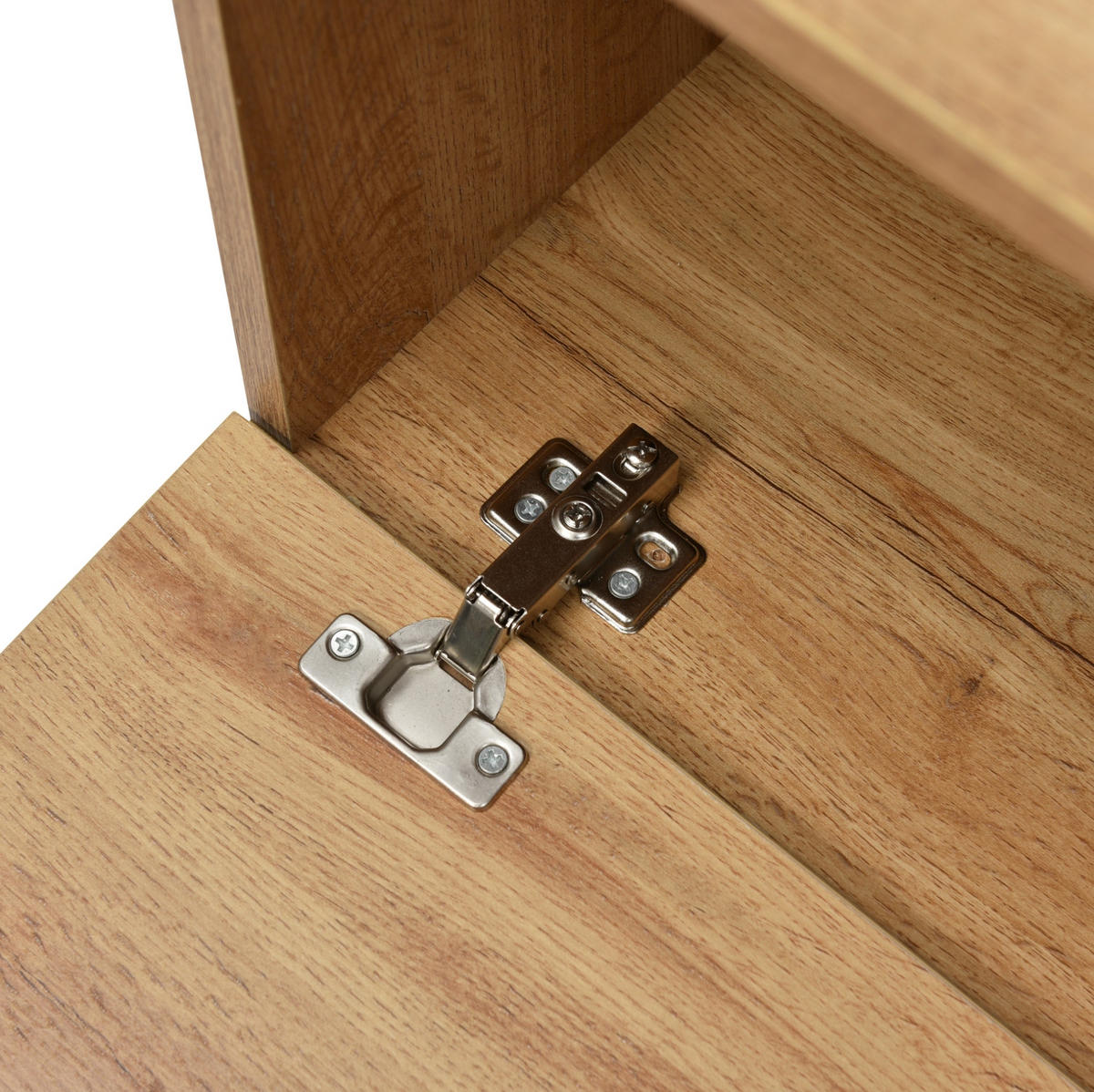 LOWBOARD 190/38/48 cm Schwarz/Naturholz aus MDF mit 2 Türen und 2 Schubladen - Naturfarben, Holzwerkstoff (38/48/190cm) - OKMYHOME