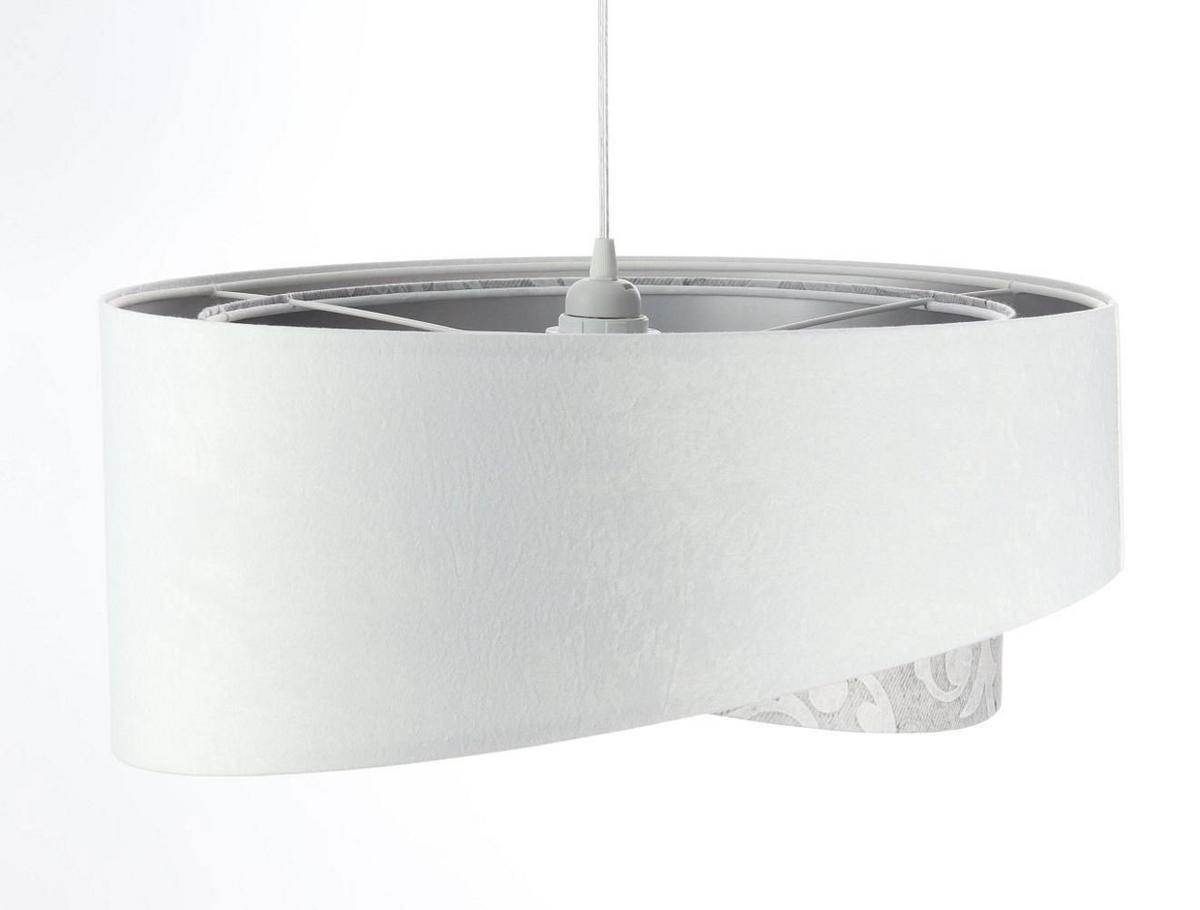 HÄNGELEUCHTE Grau 50/23 cm - Grau, Kunststoff (50/1/23cm) - ONZENO