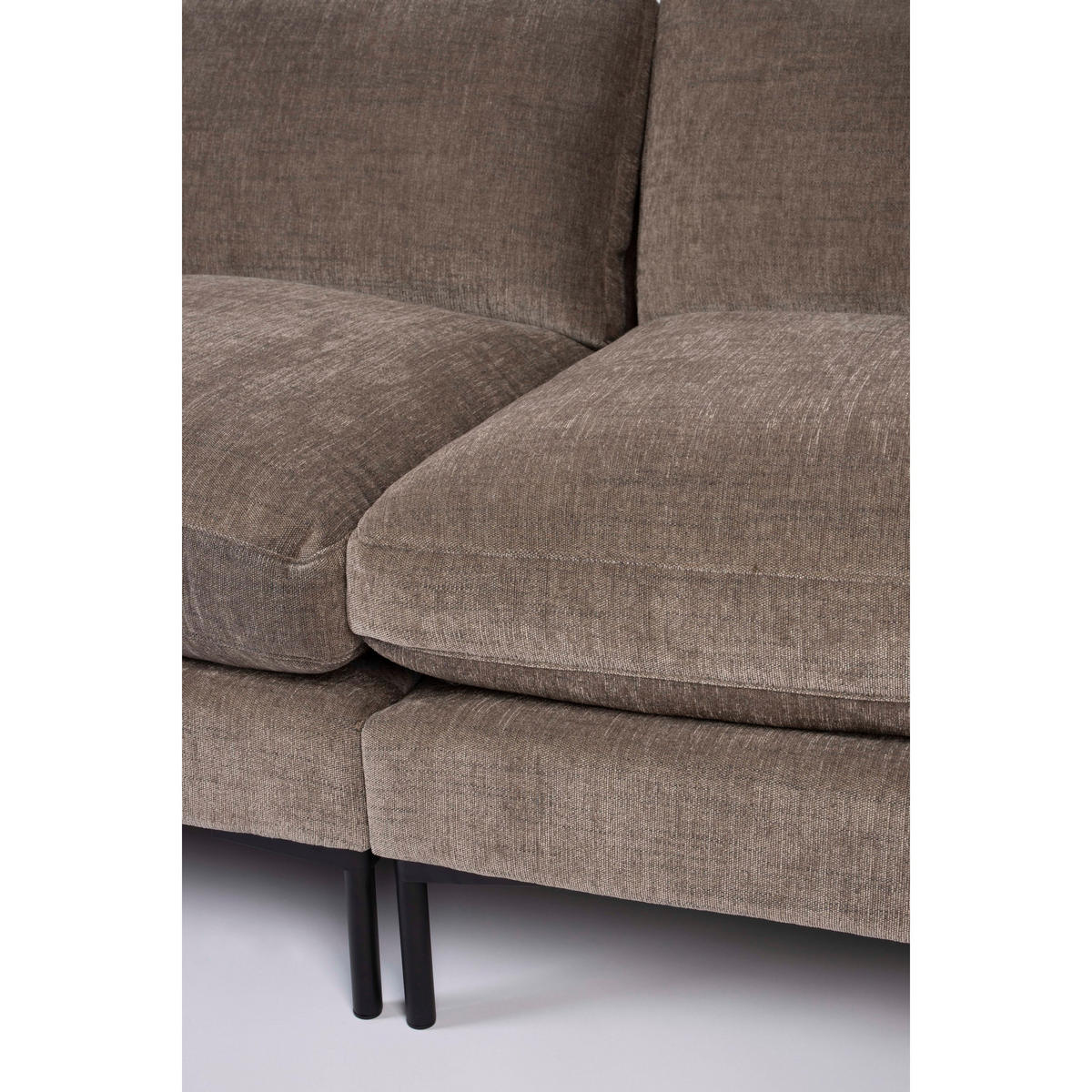 SOFA 3-SITZER Summer Kaffee/ Taupe - Hellbraun, Textil (230/82/101cm) - Zuiver