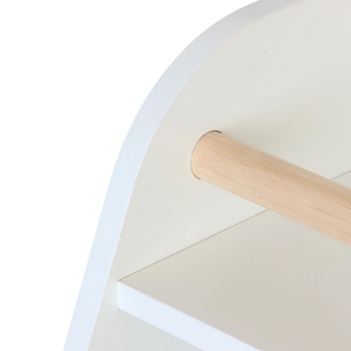 KINDERREGAL - Weiß, Holz/Holzwerkstoff (72/52/38cm) - Relaxdays