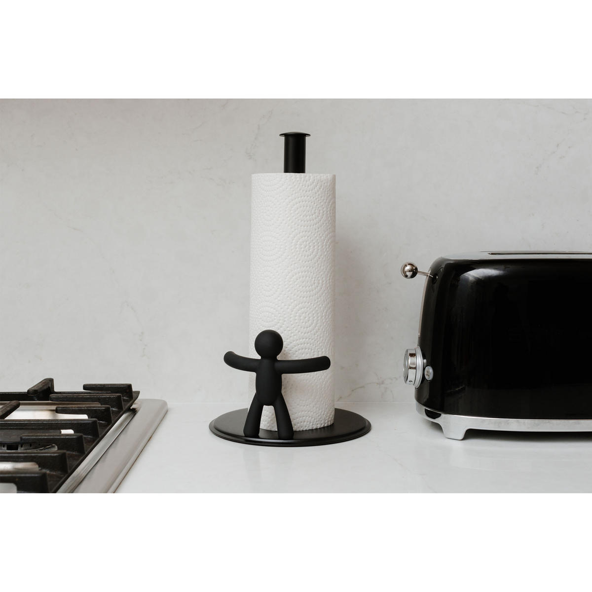KÜCHENROLLENHALTER Buddy, Schwarz - Schwarz, Kunststoff (18/34/19cm) - Umbra