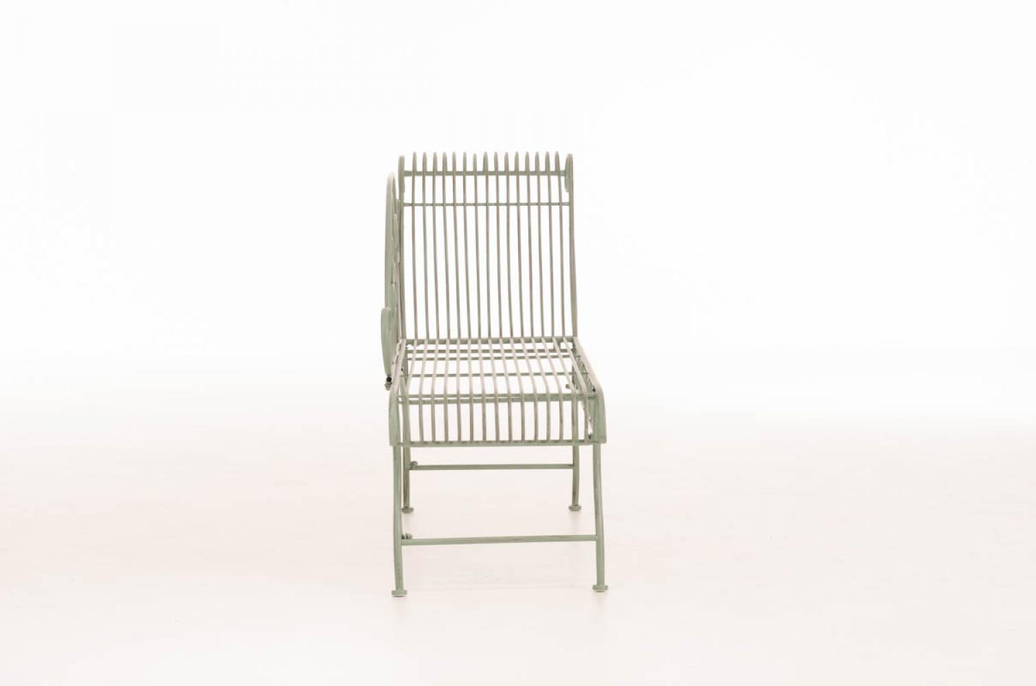GARTENLIEGE Metall antik-grün - Grün, Metall (156/78/46cm) - CLP
