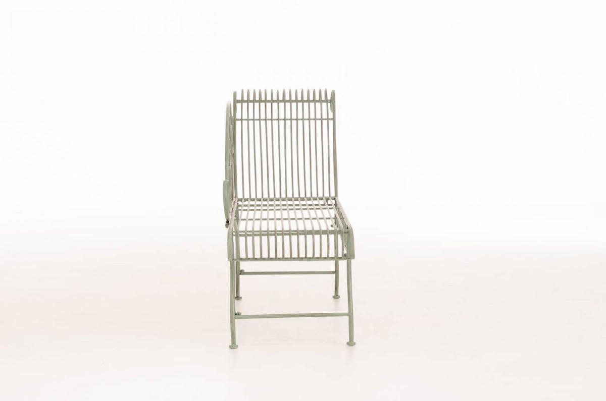 GARTENLIEGE Metall antik-grün - Grün, Metall (156/78/46cm) - CLP