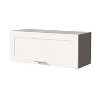 KLAPPHÄNGESCHRANK Oslo W4B/90 Grau / Weiß Matt 90 / 32,5 / 36cm - Blum Aventos - Weiß/Grau, Holz/Holzwerkstoff (90/36/32.5cm) - Feldmann-Wohnen