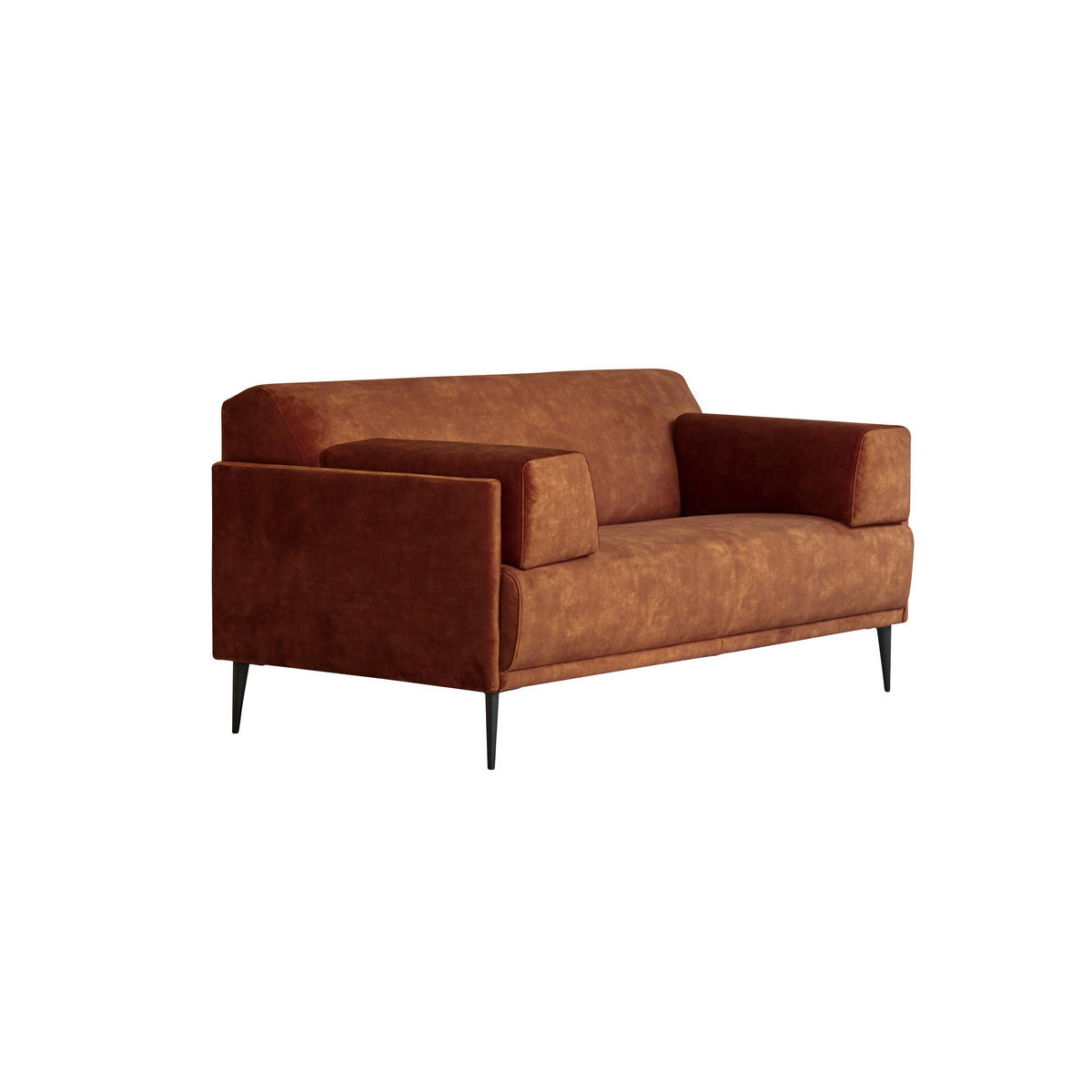 SOFA Finn Terrakotta aus Stoff - Terracotta, Textil (160/81/87cm) - Tikamoon