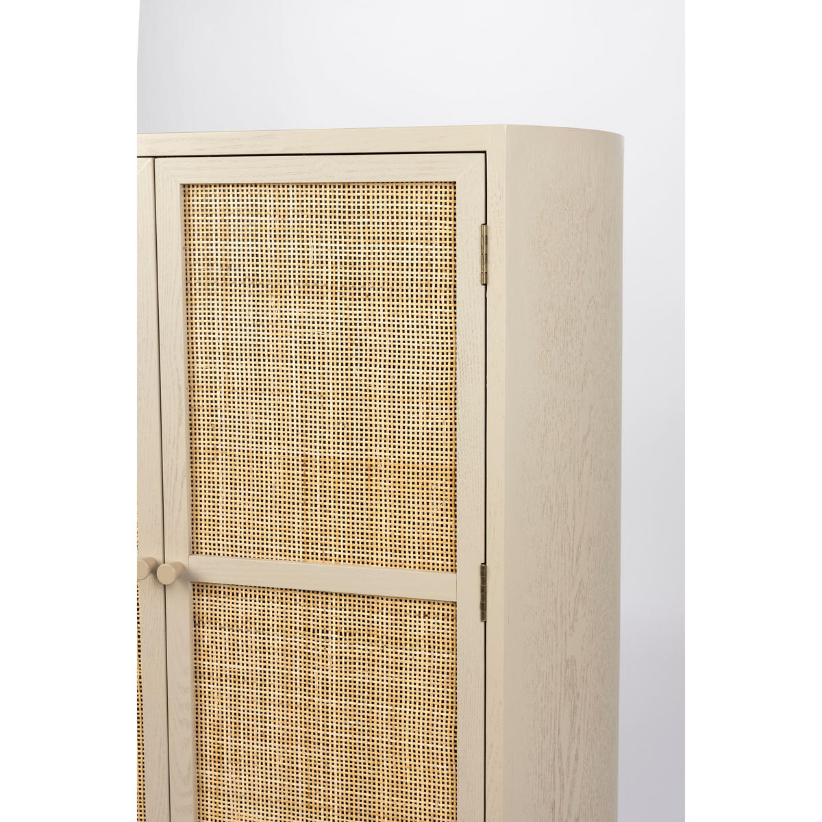 AUFBEWAHRUNGSSCHRANK Amaya Wohnzimmerschränke Rattan - Beige, Holzwerkstoff (80/100/38cm) - Housecraft Living