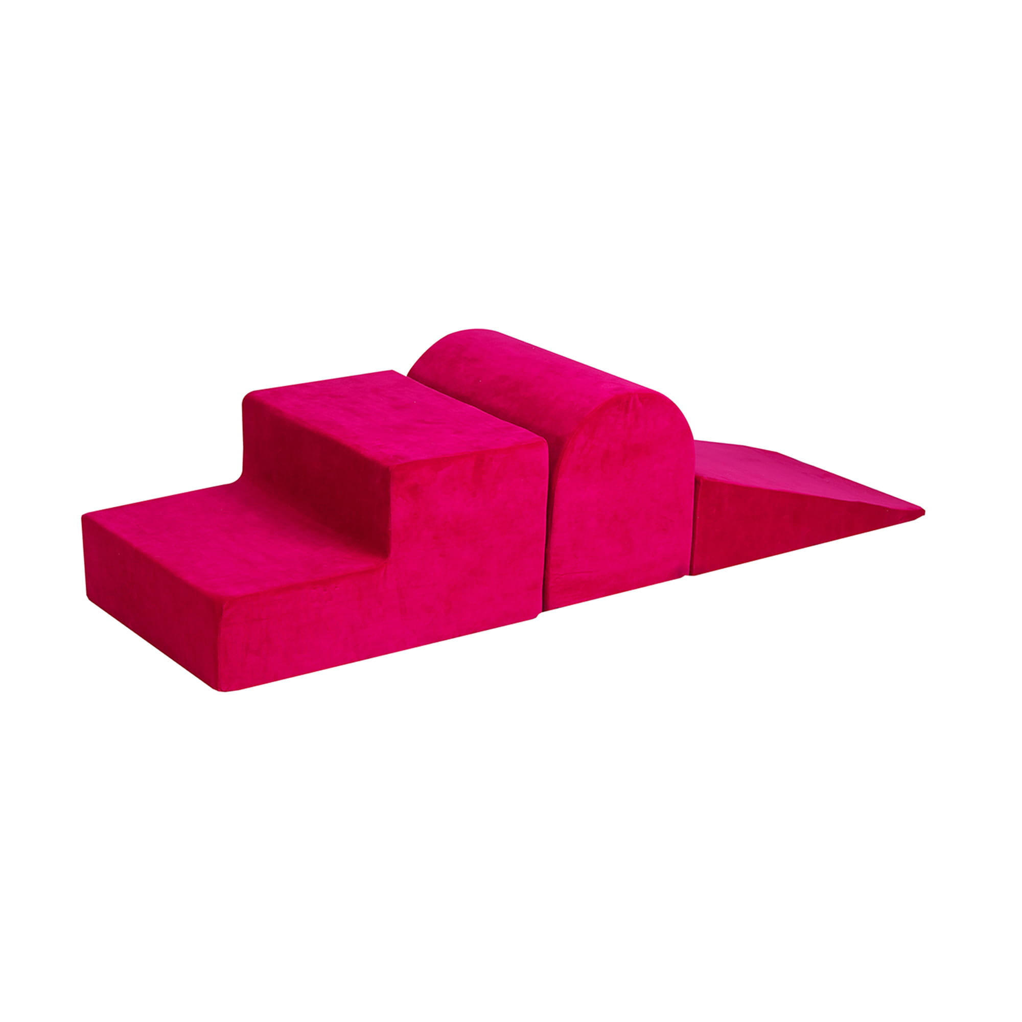 SCHAUMSTOFF-BAUSTEINE für Kinder, Samt, Magenta - Magenta, Textil (145/30/145cm) - MeowBaby
