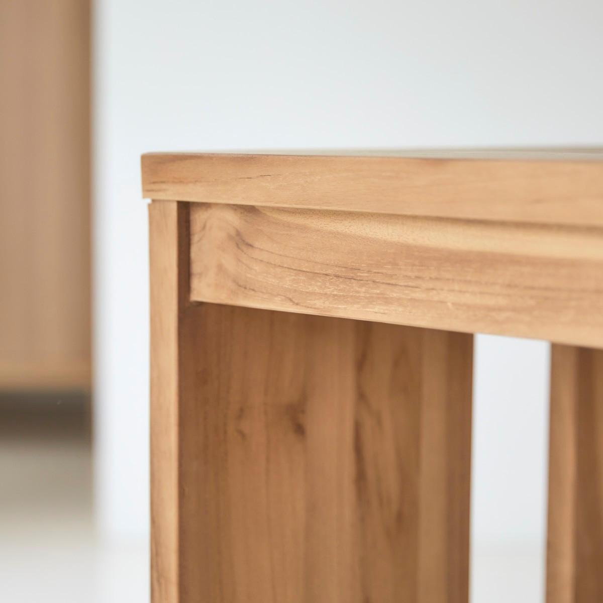 KINDER-SCHREIBTISCH Eden Natur aus Teak - Naturfarben, Holz (160/74/60cm) - Tikamoon