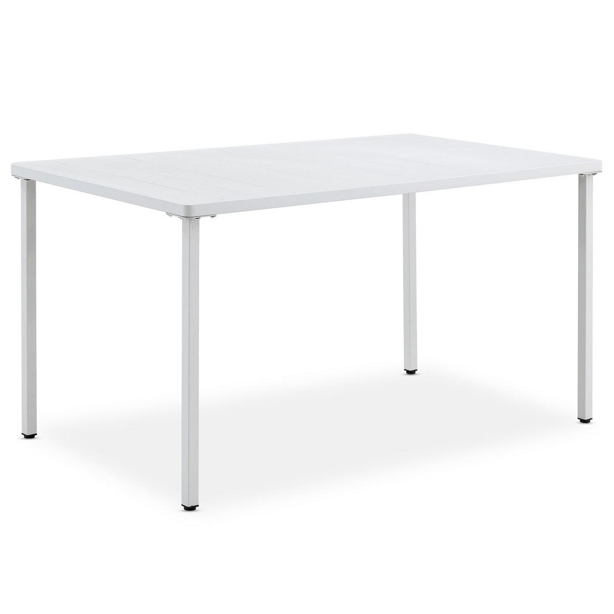 GARTENTISCH AZALEA weiß - Weiß, Metall (80/140/75cm) - IDIMEX