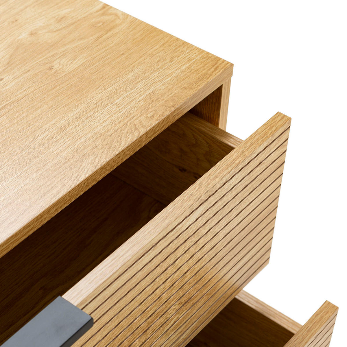KOMMODE 80/80/40 Monica Eichenfarbe - Honigeiche, Holzwerkstoff (80/80/40cm) - VS Venta-stock