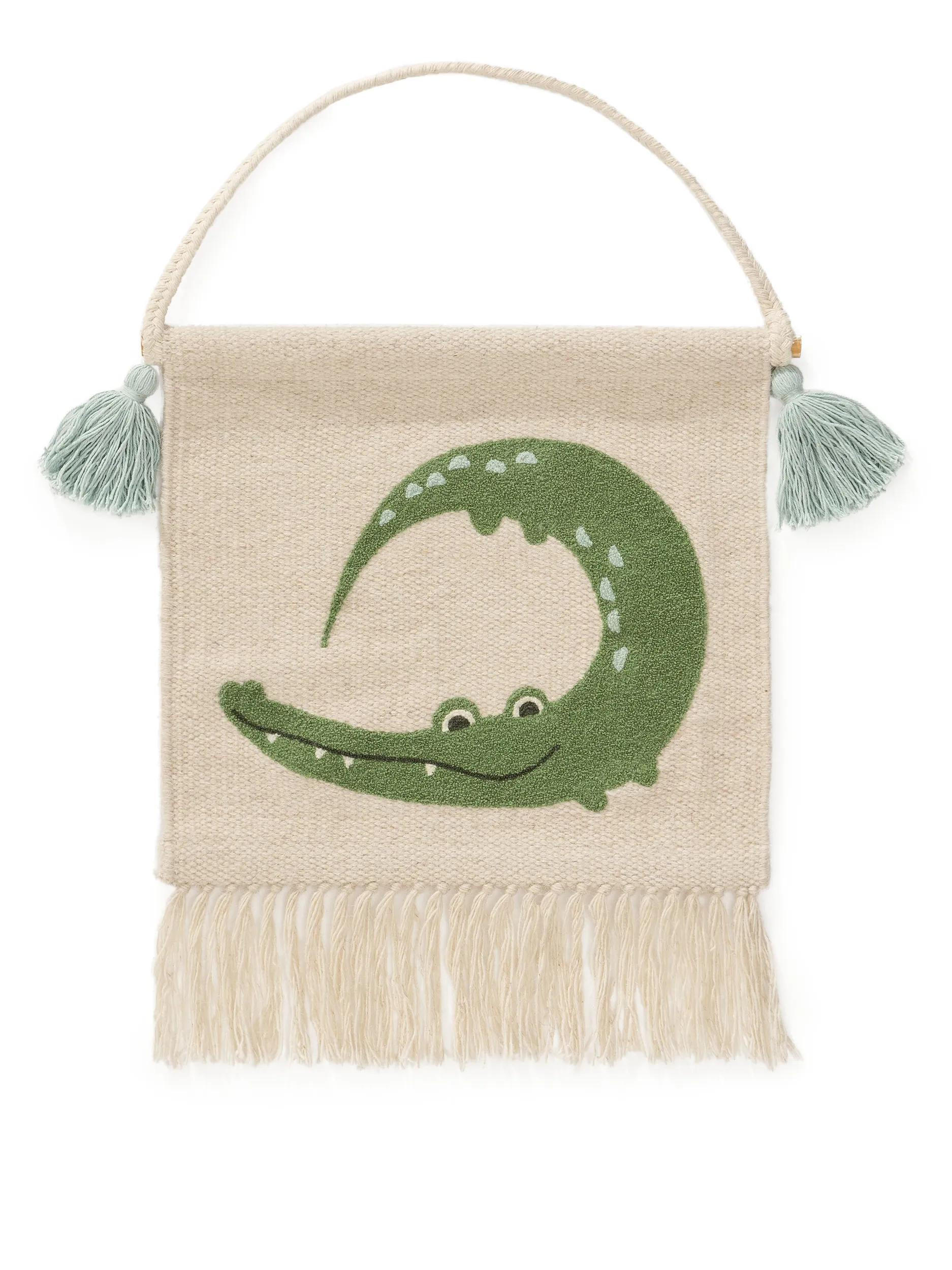 NÁSTENNÁ dekorácia Savannah Zelená 35x40 cm - zelená, textil/plast (35/40cm) - Lytte