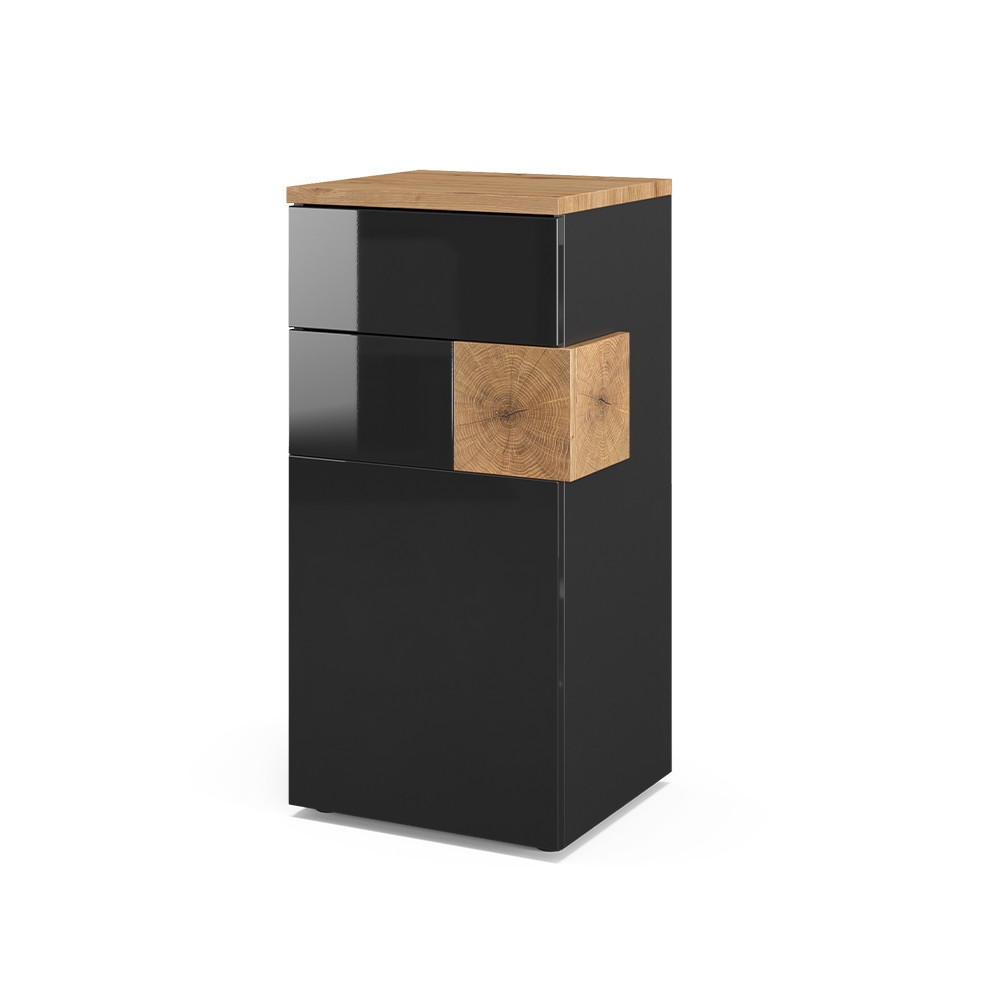 MIDISCHRANK Eden Anthrazit 40 x 84 cm - Anthrazit, Holzwerkstoff (40/84/37cm) - Vicco