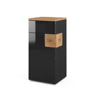 MIDISCHRANK Eden Anthrazit 40 x 84 cm - Anthrazit, Holzwerkstoff (40/84/37cm) - Vicco