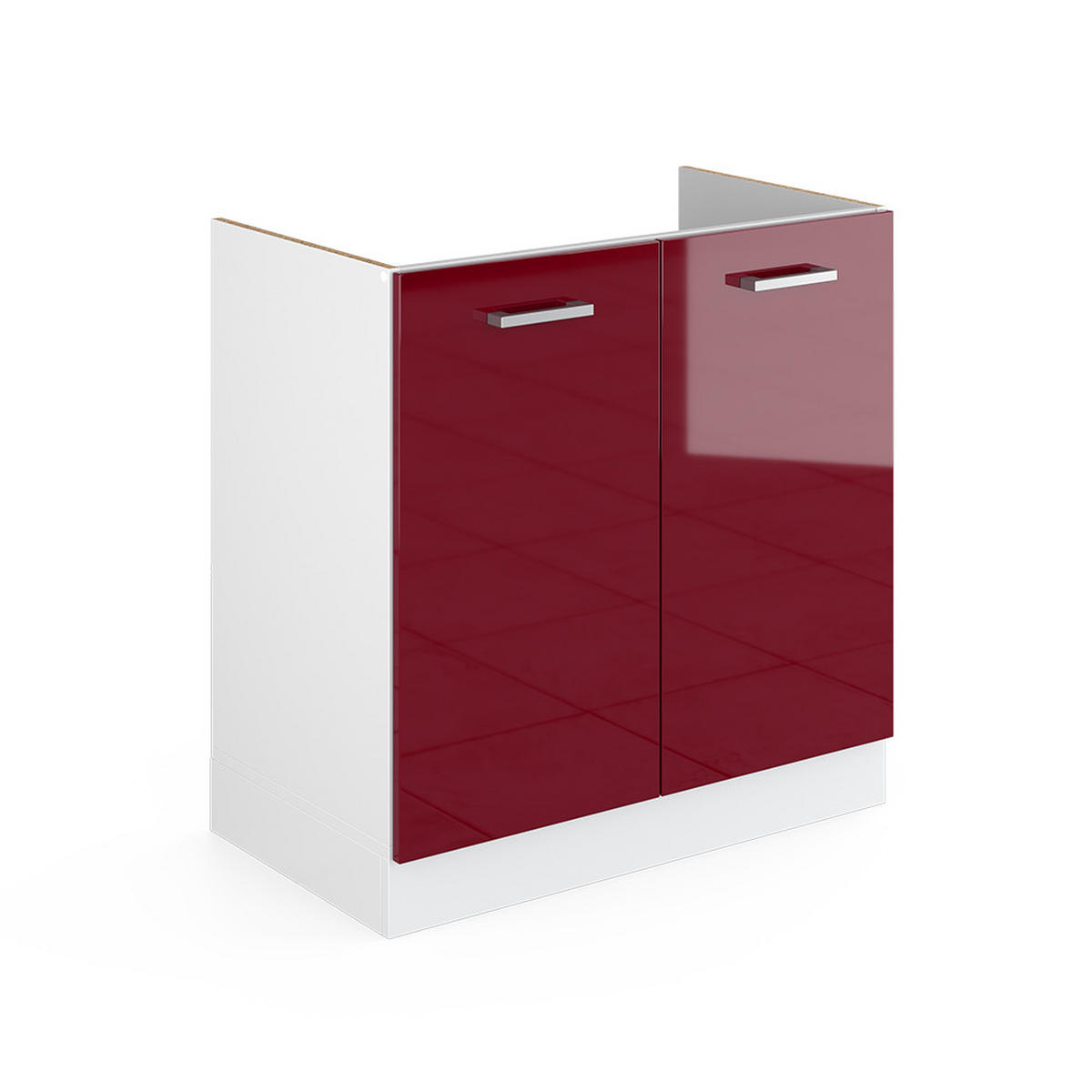 KUCHYŇSKÁ DVÍŘKA R-Line Červená vysoký lesk - červená, kompozitní dřevo (79.2/71.3/1.6cm) - Vicco