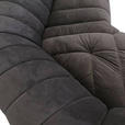 ECKSOFA Grau Samt  - Schwarz/Grau, MODERN, Kunststoff/Textil (270/328/180cm) - Carryhome