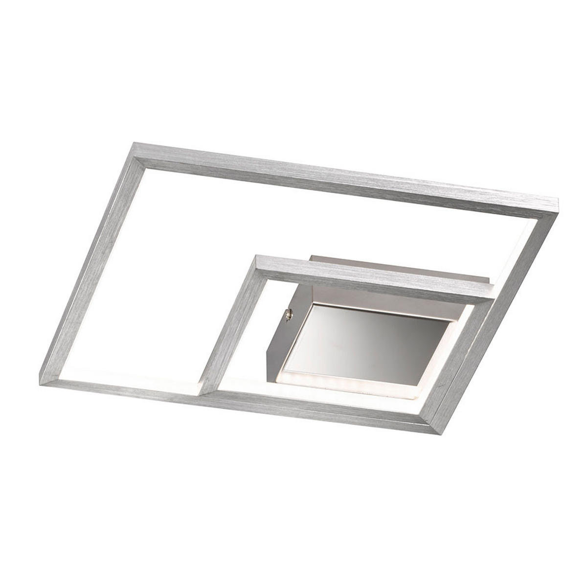 LED DECKENLEUCHTE Manas Silber - Silberfarben, Metall (30/5.5/30cm) - Wofi