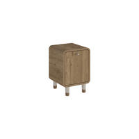 NACHTTISCH Doro Eiche natur 35,3/34/51 cm - Sandfarben/Naturfarben, Holzwerkstoff/Kunststoff (35.3/51/34cm) - Decortie