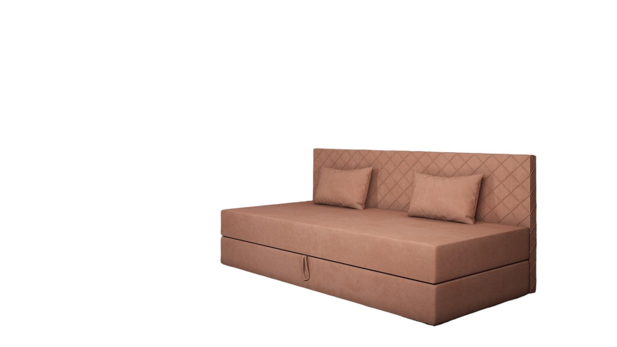 SOFA Siena In Opera - Hellrosa, Holzwerkstoff/Textil (200/90/97cm) - Fun Möbel