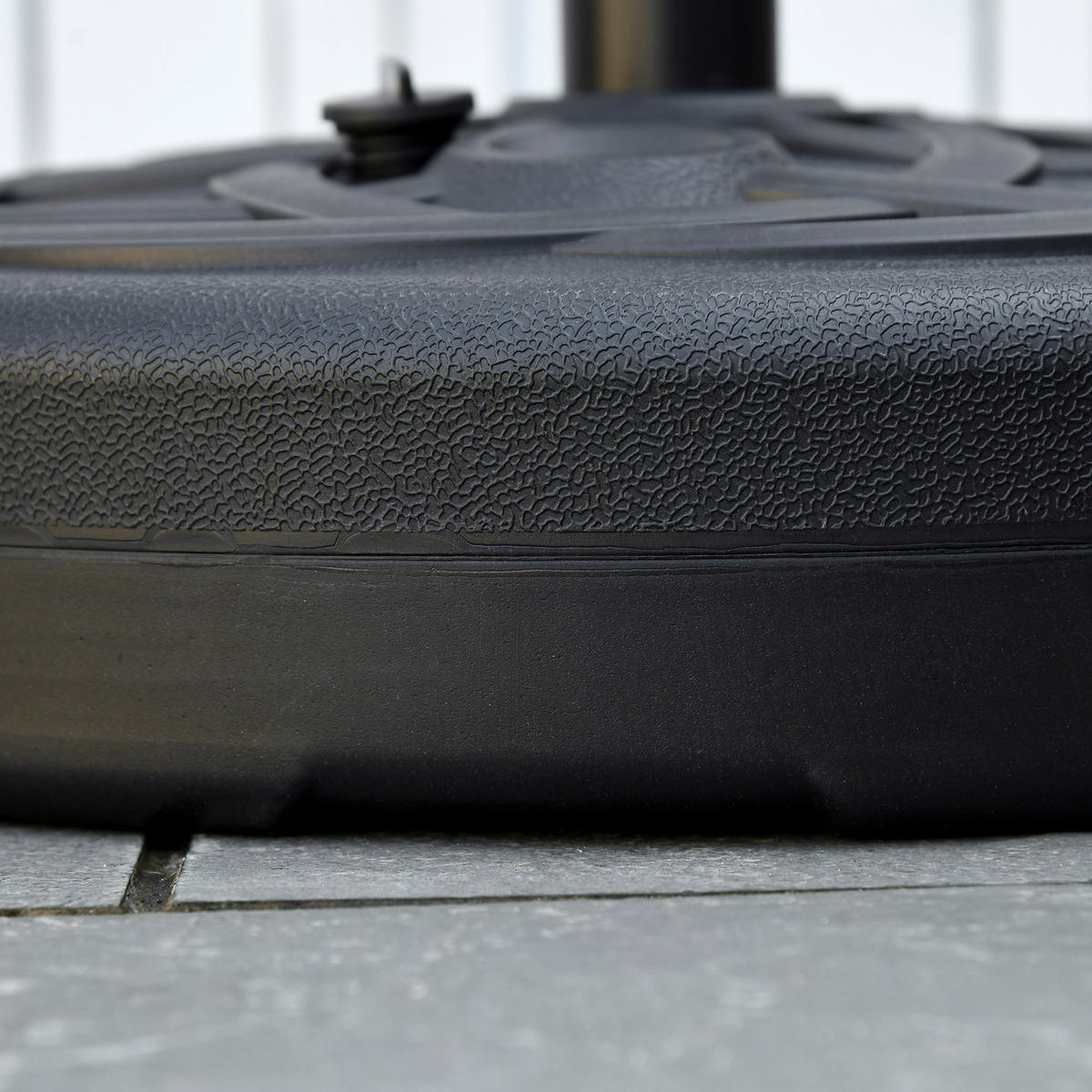 SONNENSCHIRMSTÄNDER bis 35 kg befüllbar - Schwarz, Kunststoff (56/56cm) - Outsunny