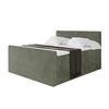 BOXSPRINGBETT mit Matratze H3|H4 und Lattenrost - TOLO-Z KING 180x200 Cord - Olive - Olivgrün, Holzwerkstoff (180/200cm) - ALTDECOR