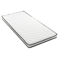 FEDERKERNMATRATZE Ergonomische H3 Rollmatratze für Lendenwirbelsäule - Weiß, Textil