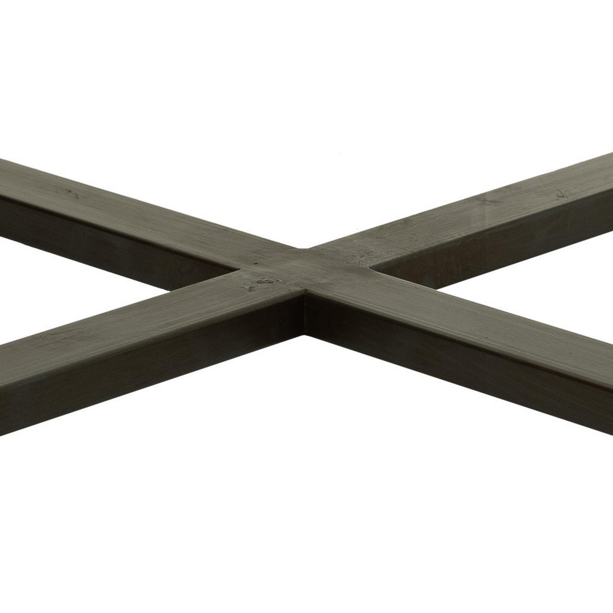 COUCHTISCH aus Holz, Metall und Glas braun 100x100x40 cm - Braun, Holz (99.5/99.5/40cm) - Wanderlust