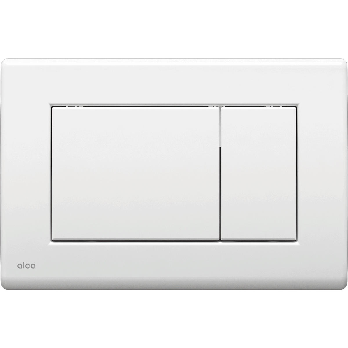 WC-SET ROLO Weiß, Slim-Sitz, Vorwandelement und Betätigungsplatte M270 Weiß - Weiß, Keramik (53/119.5/48.5cm) - bad land
