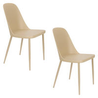 ESSZIMMERSTUHL Pip Beige - 2 er Set - Beige, Metall (46/85/54cm) - Housecraft Living