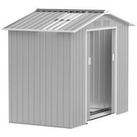 GARTENHAUS Grau 1 Stück - Grau, Kunststoff/Metall (130/185/213cm) - GiPP