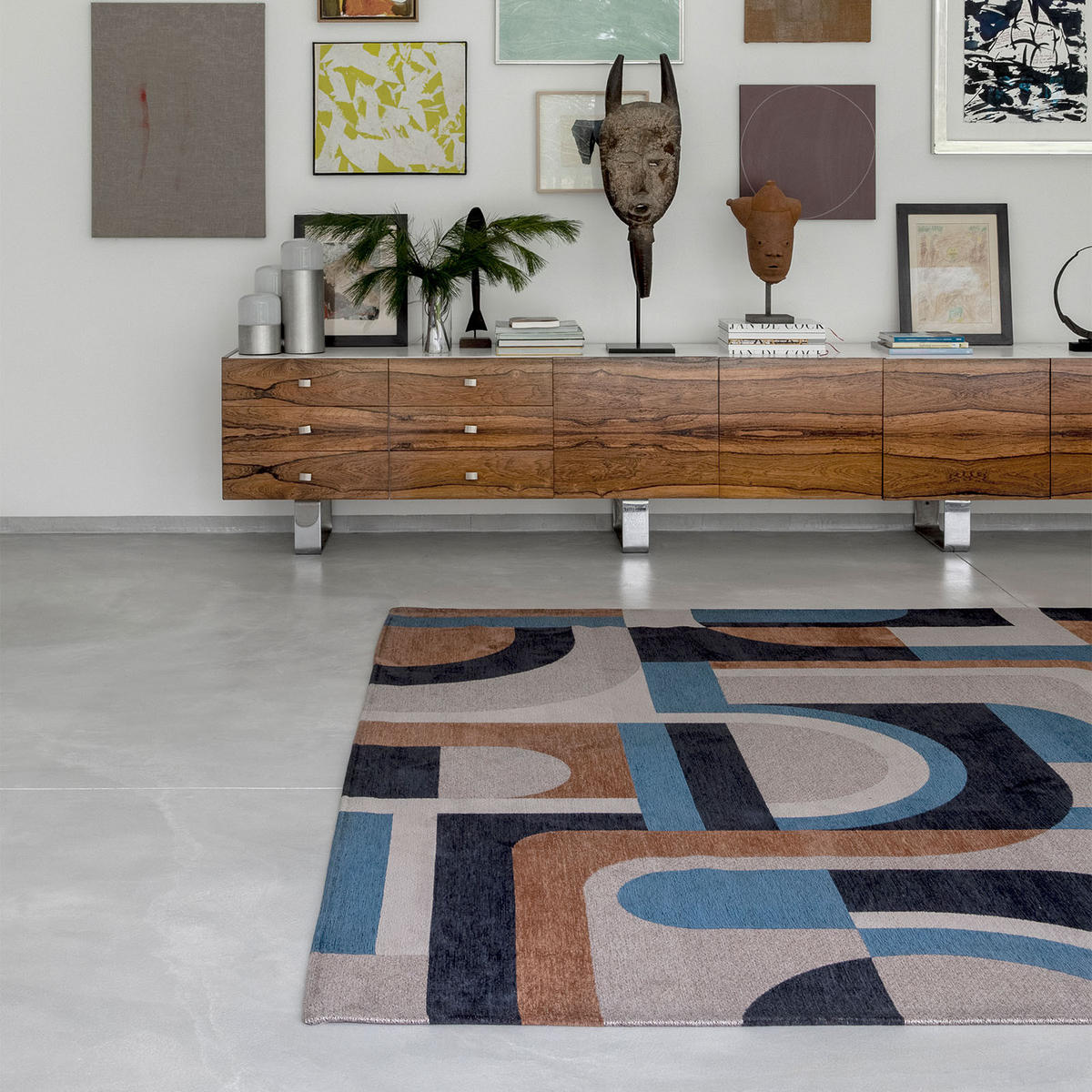 TEPPICH Flachgewebe BLUE MUSHROOM Braun 240 x 340 cm - Braun, Textil (240/340cm) - Novatrend