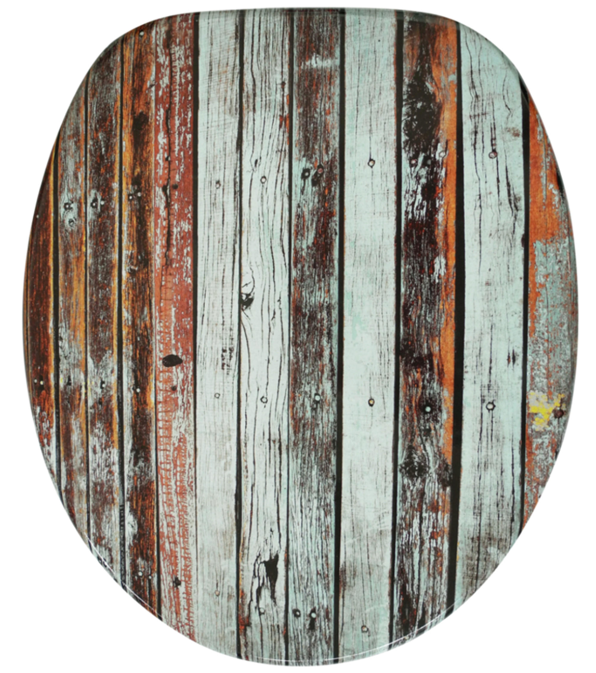 WC-SITZ mit Absenkautomatik Antik - Braun, Holzwerkstoff (38/6/47cm) - Sanilo